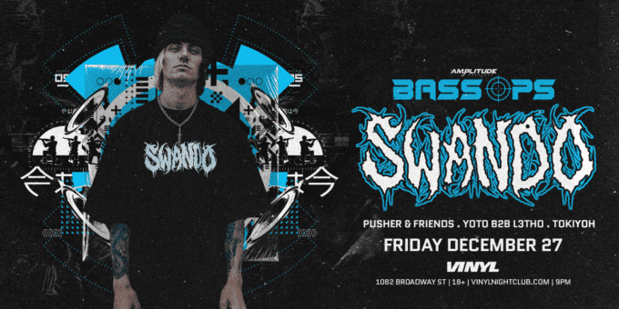 Swando at Club Vinyl in Denver Event Flyer Dec 27