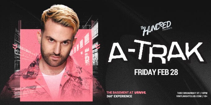 A-Trak at Club Vinyl Denver Nightclub Event Flyer Feb 28
