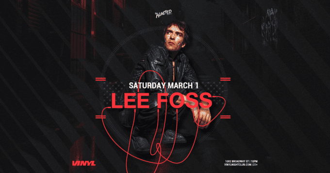 Lee Foss at Club Vinyl in Denver Nightclub Event Flyer March 1