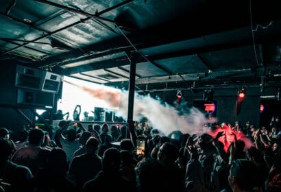 Crowd at Bass Ops Club Vinyl