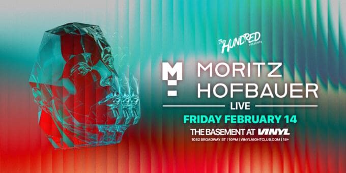 Moritz Hofbauer at Club Vinyl in Denver Event Flyer Feb 14
