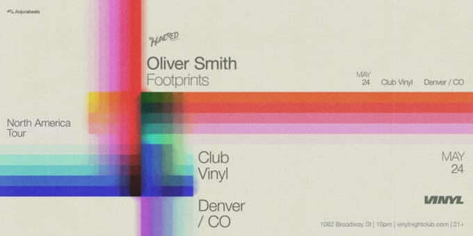 Oliver Smith at Club Vinyl in Denver Event Flyer May 24