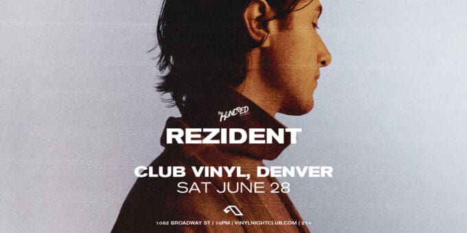 Rezident at Club Vinyl in Denver Event Flyer June 28