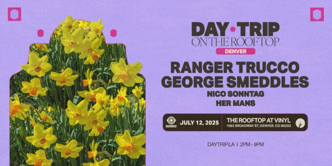 Ranger Trucco, George Smeddles at Club Vinyl in Denver Event Flyer July 12