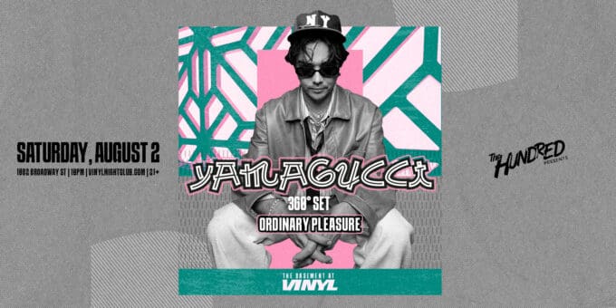 Yamagucci at Club Vinyl in Denver Event Flyer Aug 2