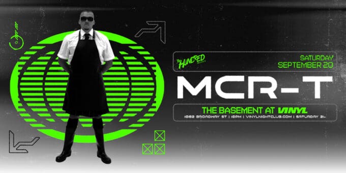 MCRT at Club Vinyl in Denver Event Flyer Sept 20