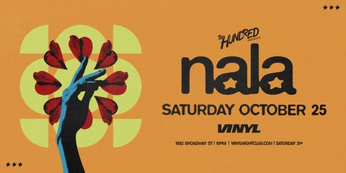 Nala at Club Vinyl in Denver Event Flyer on Saturday, 10/25