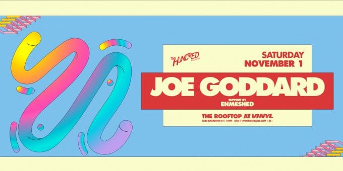 Joe Goddard at Club Vinyl in Denver Event Flyer Nov 1