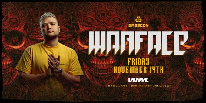 Warface at Club Vinyl in Denver Event Flyer Nov 14