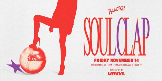 Soul Clap at Club Vinyl in Denver Event Flyer on Friday 11/14