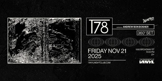 T-78 at Club Vinyl in Denver Event Flyer 11/21