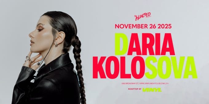 Daria Kolosova at Club Vinyl in Denver Event Flyer Nov 26