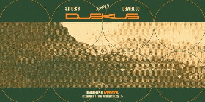 Duskus at Club Vinyl in Denver Event Flyer Dec 6