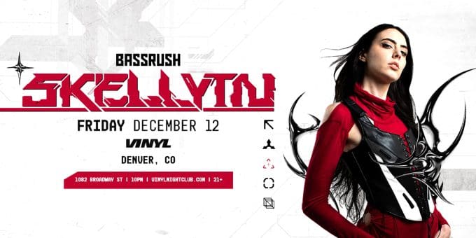 Skellytn at Club Vinyl in Denver Event Flyer Dec 12