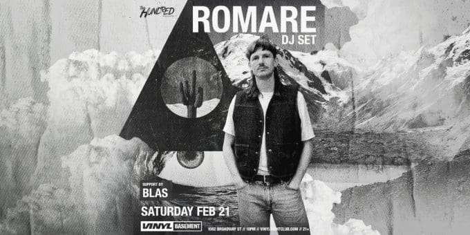 Romare at Club Vinyl in Denver Event Flyer on 2/21