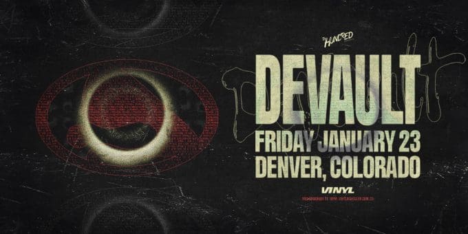 Devault at Club Vinyl in Denver Event Flyer Jan 23