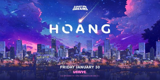 Hoang at Club Vinyl in Denver Event Flyer Jan 30