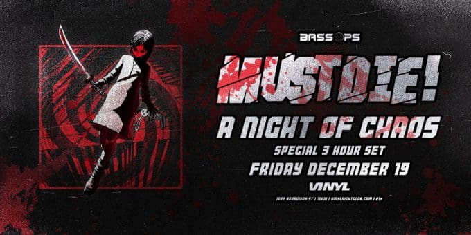 MUST DIE! at Club Vinyl in Denver Event Flyer Dec 19