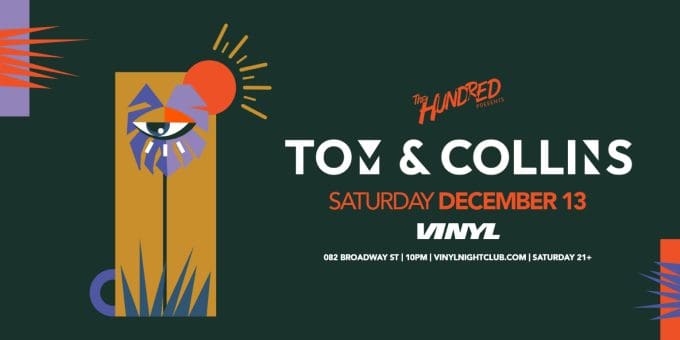 Tom and Collins at Club Vinyl in Denver Event Flyer Dec 13