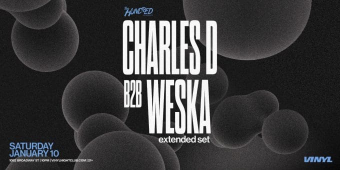 Charles D x Weska at Club Vinyl in Denver Event Flyer 1/10