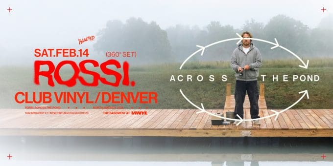 Rossi at Club Vinyl in Denver Event Flyer February 14