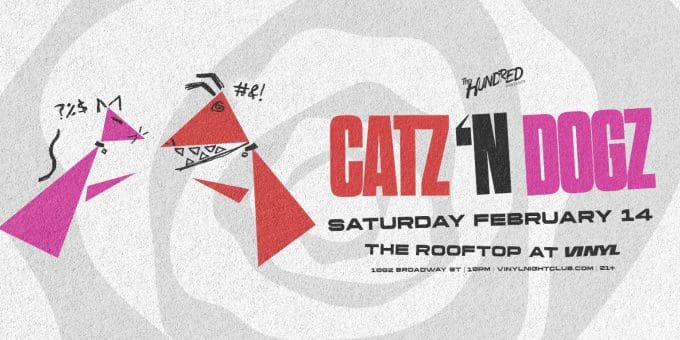 Catz N Dogz at Club Vinyl in Denver Event Flyer on February 14