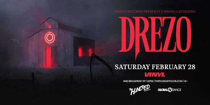 Drezo at Club Vinyl in Denver Event Flyer on Saturday 2/28