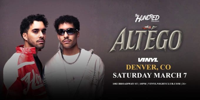 Altego at Club Vinyl in Denver Event Flyer March 7