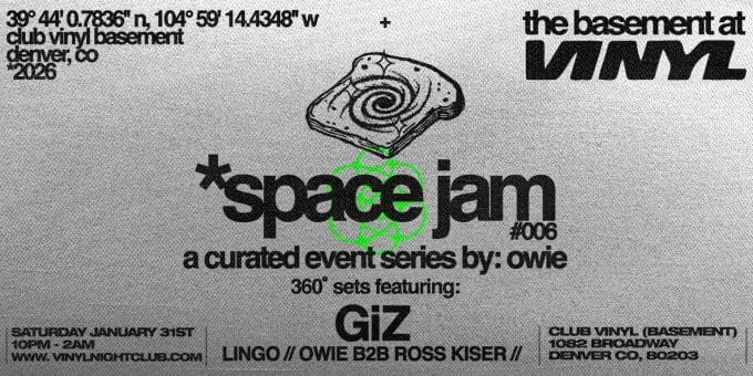 GiZ at Club Vinyl in Denver Event Flyer Jan 31