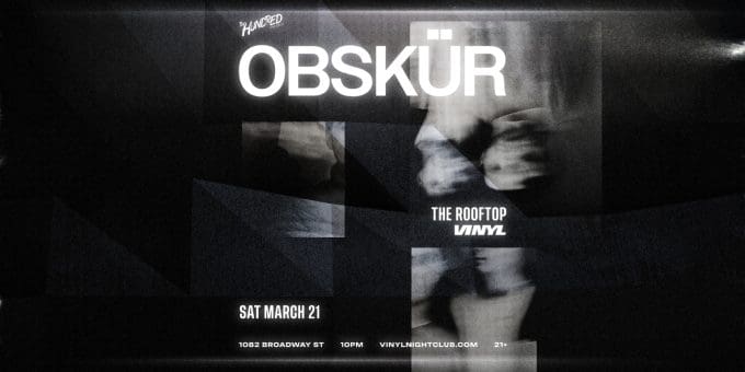 Obskür at Club Vinyl in Denver Event Flyer March 21