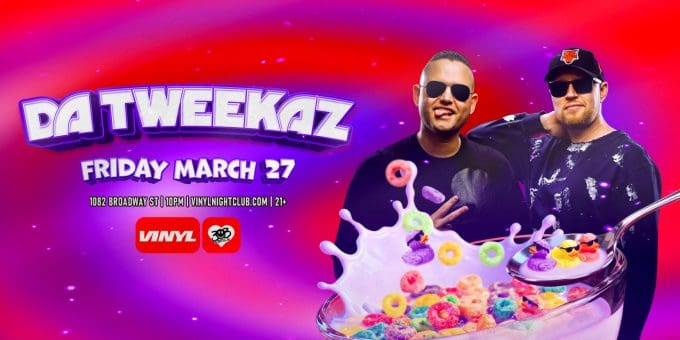 Da Tweekaz at Club Vinyl in Denver Event Flyer March 27