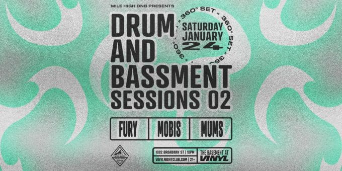 Mile High DNB at Club Vinyl in Denver Event Flyer Jan 24