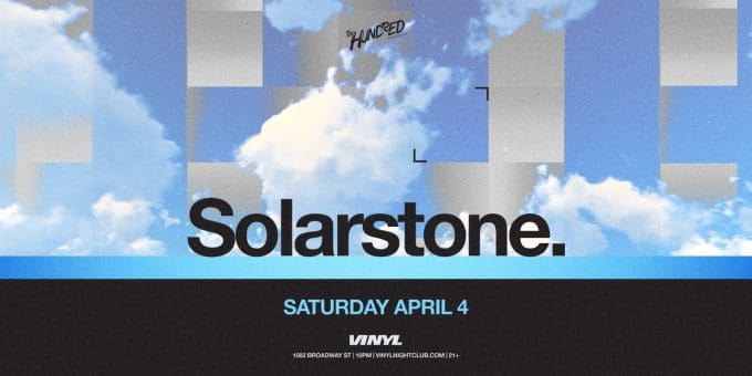 Solarstone. at Club Vinyl in Denver Event Flyer on 4/4