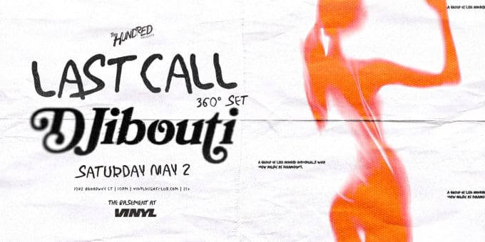 DJibouti at Club Vinyl in Denver Event Flyer Saturday 5/2