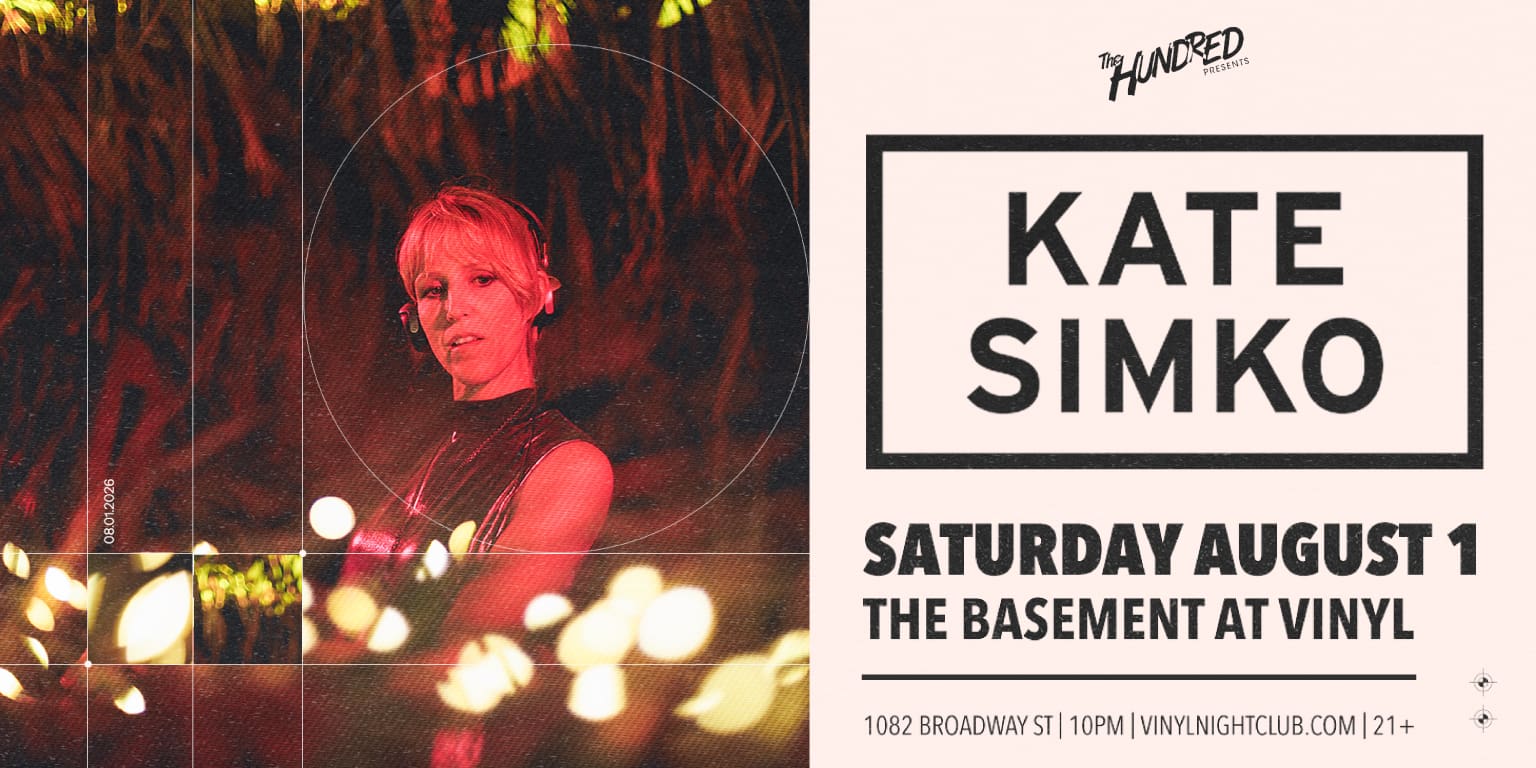 Kate Simko | EDM DJ Music Concert Show 2026 8/1 | Club Vinyl