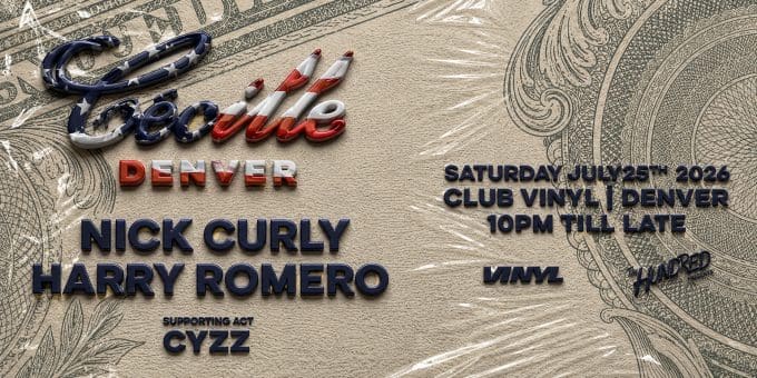 Cecille Records at Club Vinyl in Denver Event Flyer on 7/25