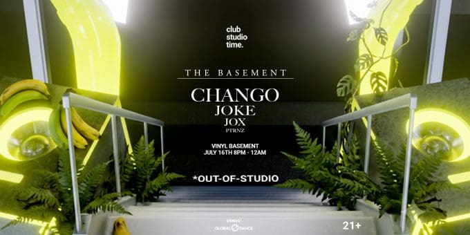 Chango at Club Vinyl in Denver Event Flyer July 16