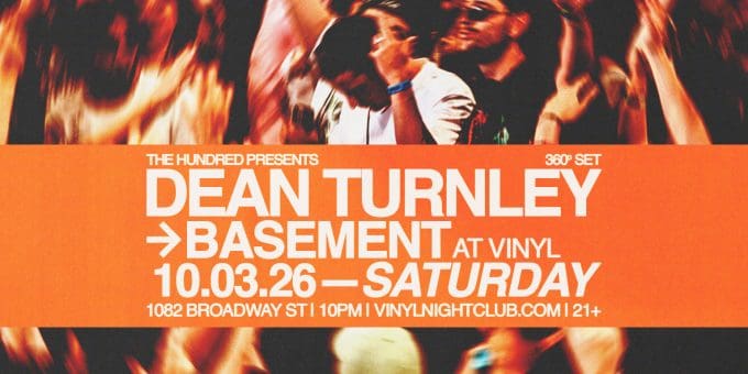 Dean Turnley at Club Vinyl in Denver Event Flyer October 3