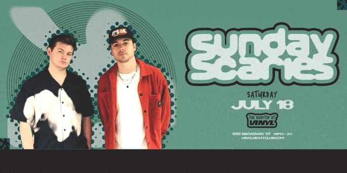 Sunday Scaries at Club Vinyl in Denver Event Flyer July 18
