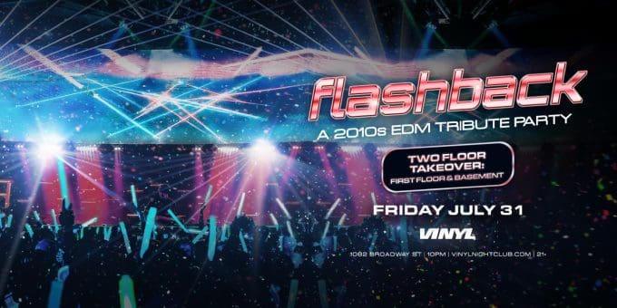 Flashback at Club Vinyl in Denver Event Flyer on 7/31