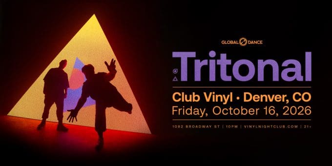 Tritonal at Club Vinyl in Denver Event Flyer on 10/16