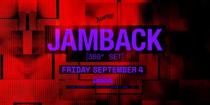 Jamback at Club Vinyl in Denver Event Flyer Sept 4