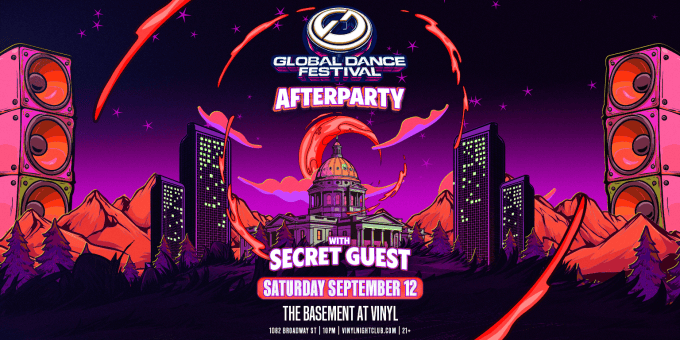 Global Dance afterparty at Club Vinyl in Denver Event Flyer 9/12 (Basement)