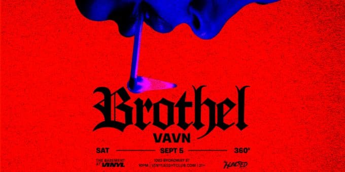 brothel at Club Vinyl in Denver Event Flyer Sept 5