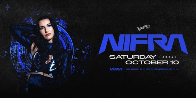 Nifra at Club Vinyl in Denver Event Flyer Oct 10