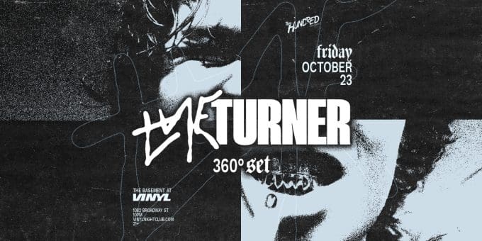 Tye Turner at Club Vinyl in Denver Event Flyer 10/23