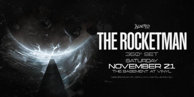 The Rocketman at Club Vinyl in Denver Event Flyer 11/21