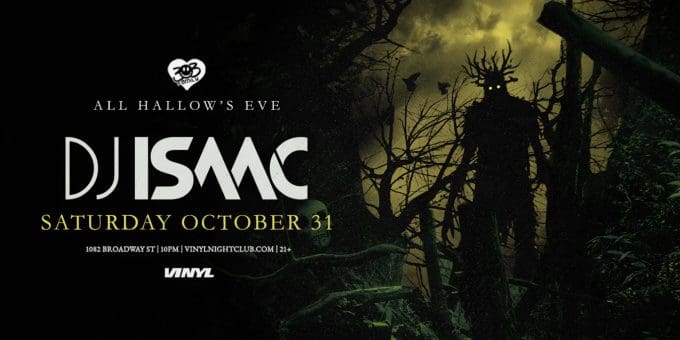 DJ Isaac at Club Vinyl in Denver Event Flyer Oct 31