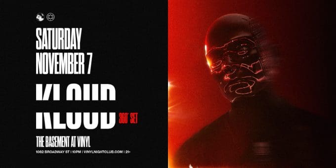 Kloud at Club Vinyl in Denver Event Flyer Nov 7