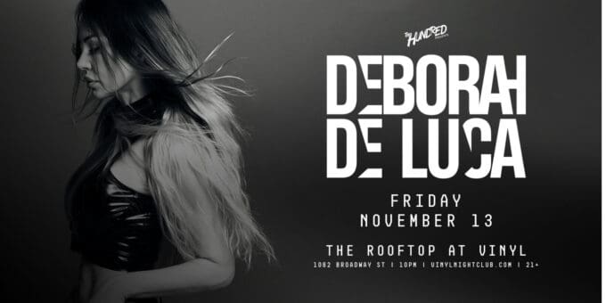 Deborah de Luca at Club Vinyl in Denver Event Flyer on 11/13